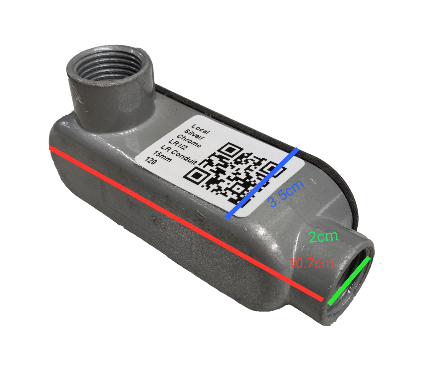 LR Conduit 1/2", LR Conduit 1/2", Metal Tee Conduit 20mm , Conduit Bodies Threaded LR Type