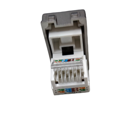 Royu Data Outlet Dark Gray Plano Series network cable connector with color-coded wiring guide