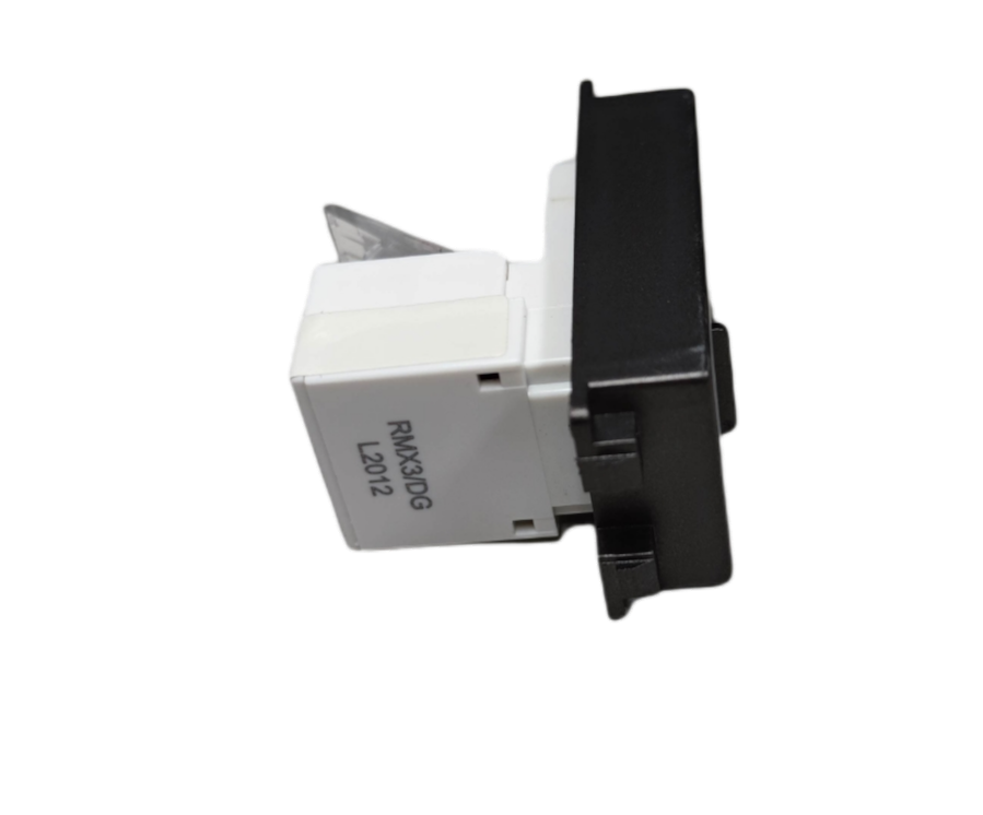 Royu Data Outlet Dark Gray Plano Series power point switch component with black front plate