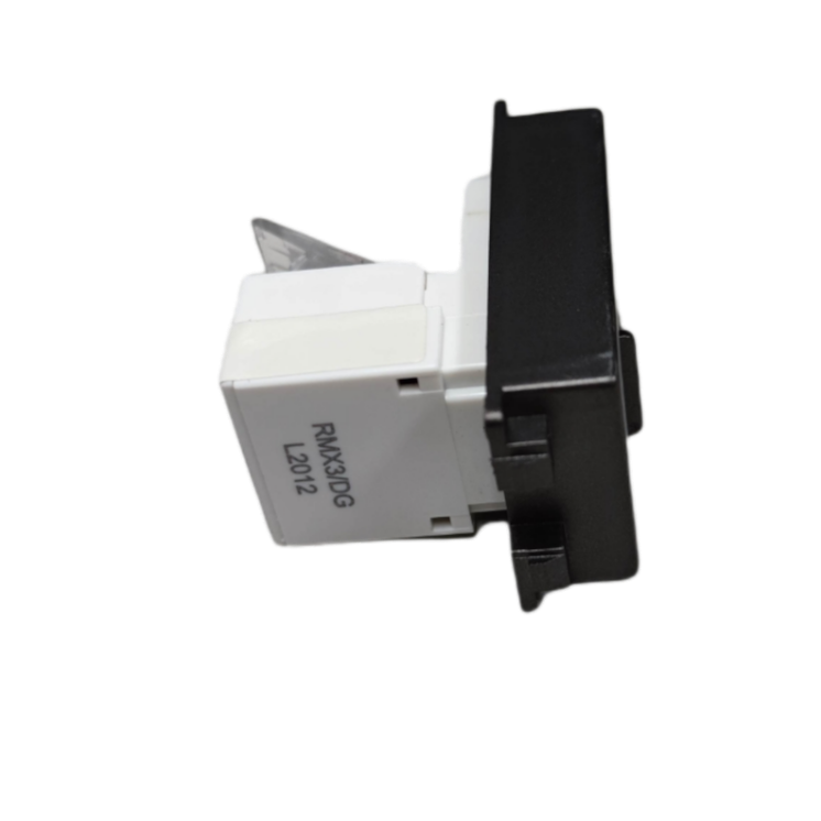 Royu Data Outlet Dark Gray Plano Series power point switch component with black front plate