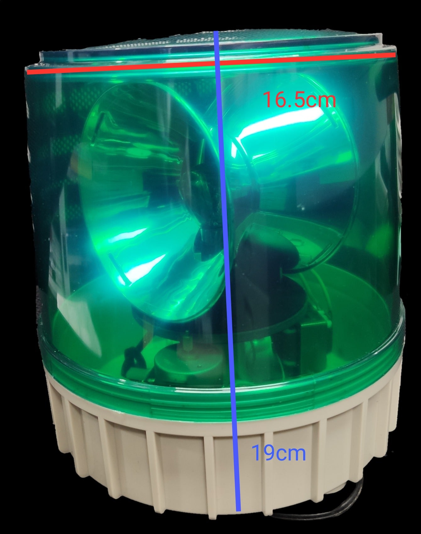 Revolving Lights Green 220V 40W Big, Warning Light 220V Emergency Warning Light