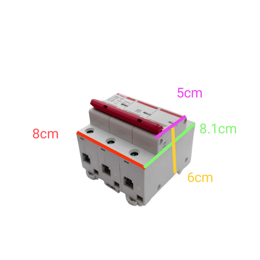 Himel 100A 3Pole 10KAIC 220V Miniature Circuit Breaker MCB HDB3w125H3C100