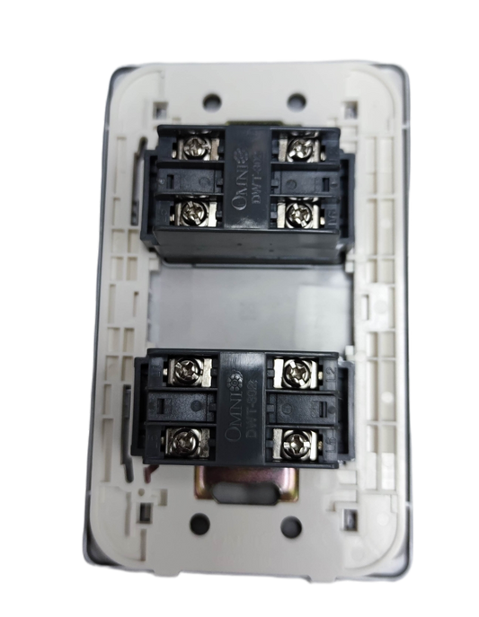 Omni designer 2 gang telephone outlet with durable construction for reliable connectivity