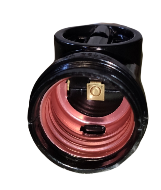 Omni E27 3A 250V socket adapter showing internal wiring and connection points