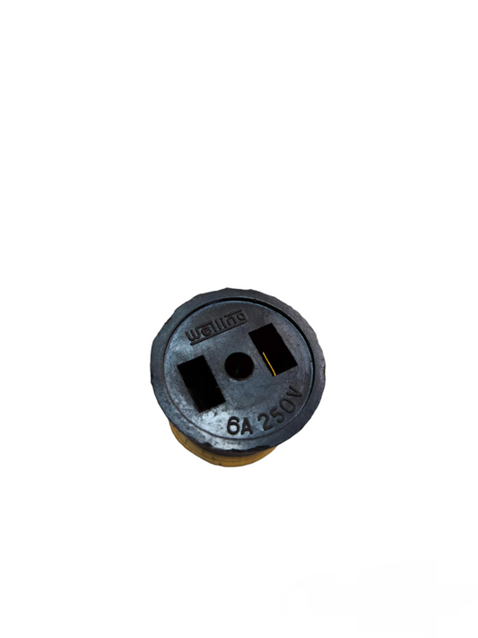 Welling E27 to flat pin adapter 250V black electrical socket connector for wiring