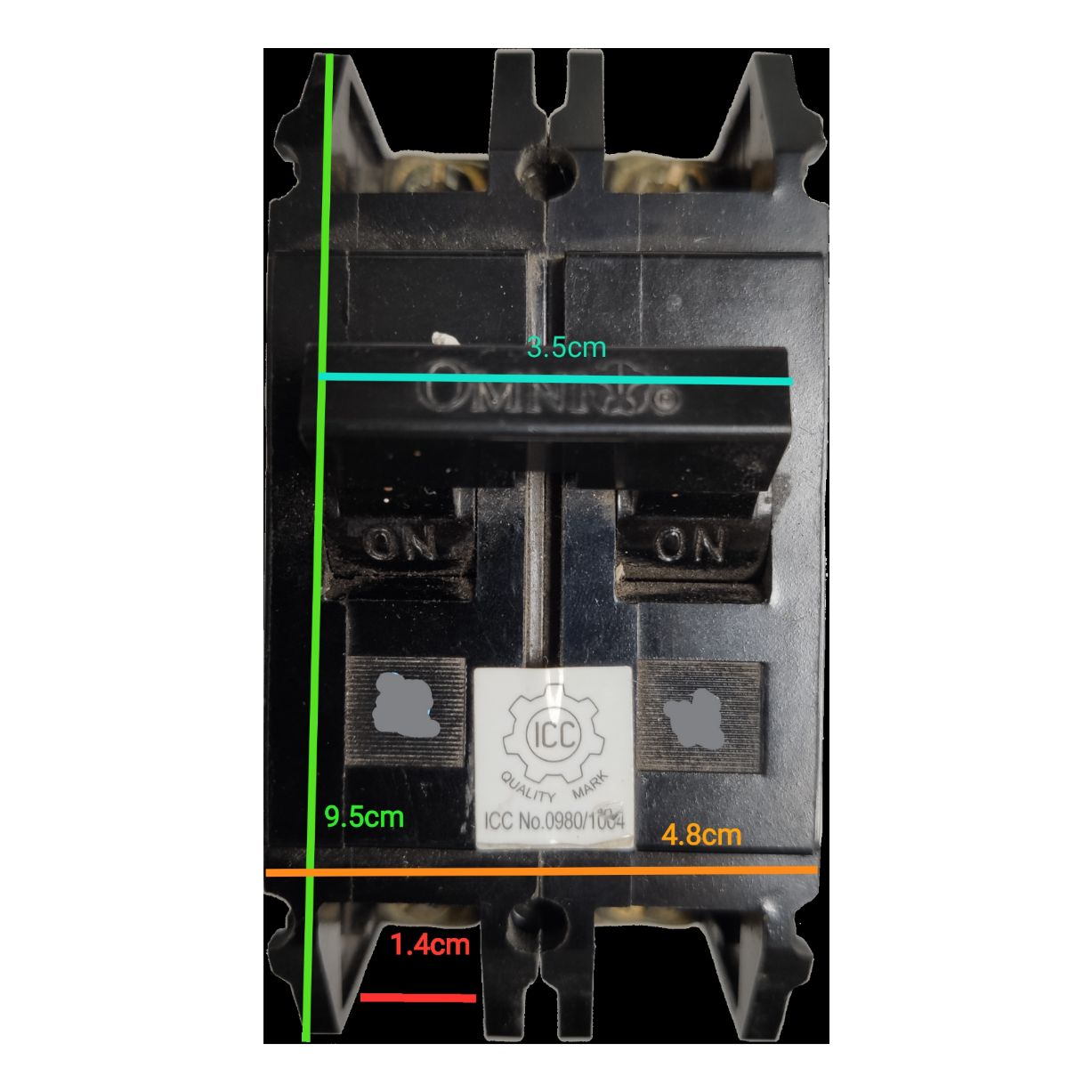 Omni 20A Circuit Breaker Bolt-on Type 2Pole 20A 2P Circuit Breakers