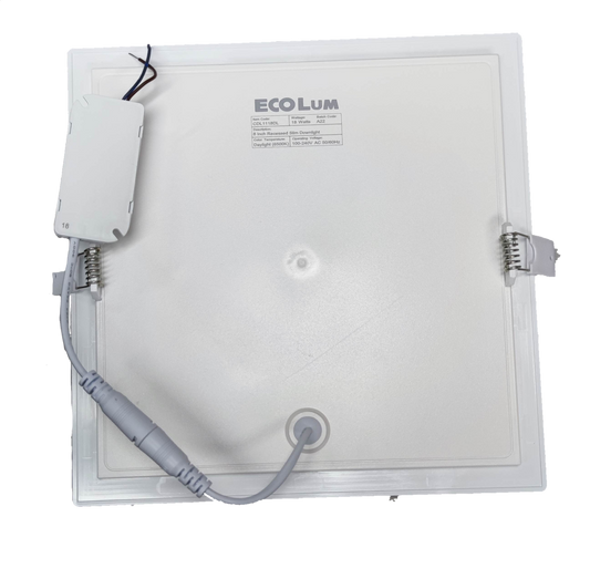 Ecolum 18W LED downlight square with sleek design for energy-efficient lighting solutions