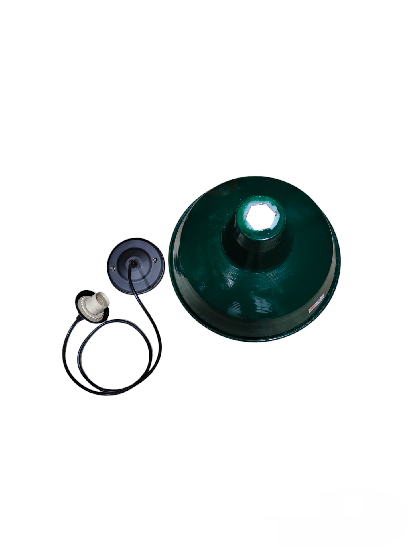 Pendant Light Fixture E27 4A 250V with Reflector Deep Type Available in 16 inches, 14 inches and 12 Inches, Hanging Fixture E27