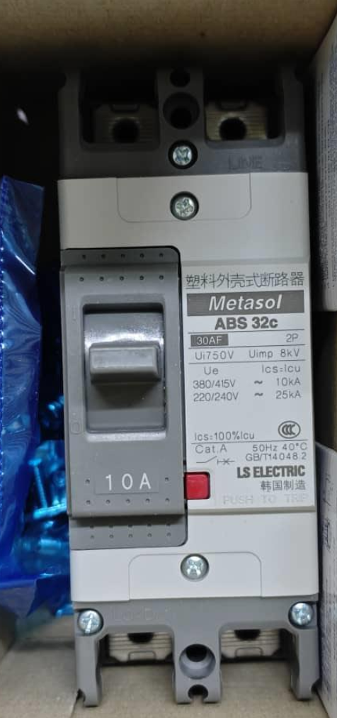 LS Electric Metasol ABS 320 Circuit Breaker 10A for Electx Electrical Supply