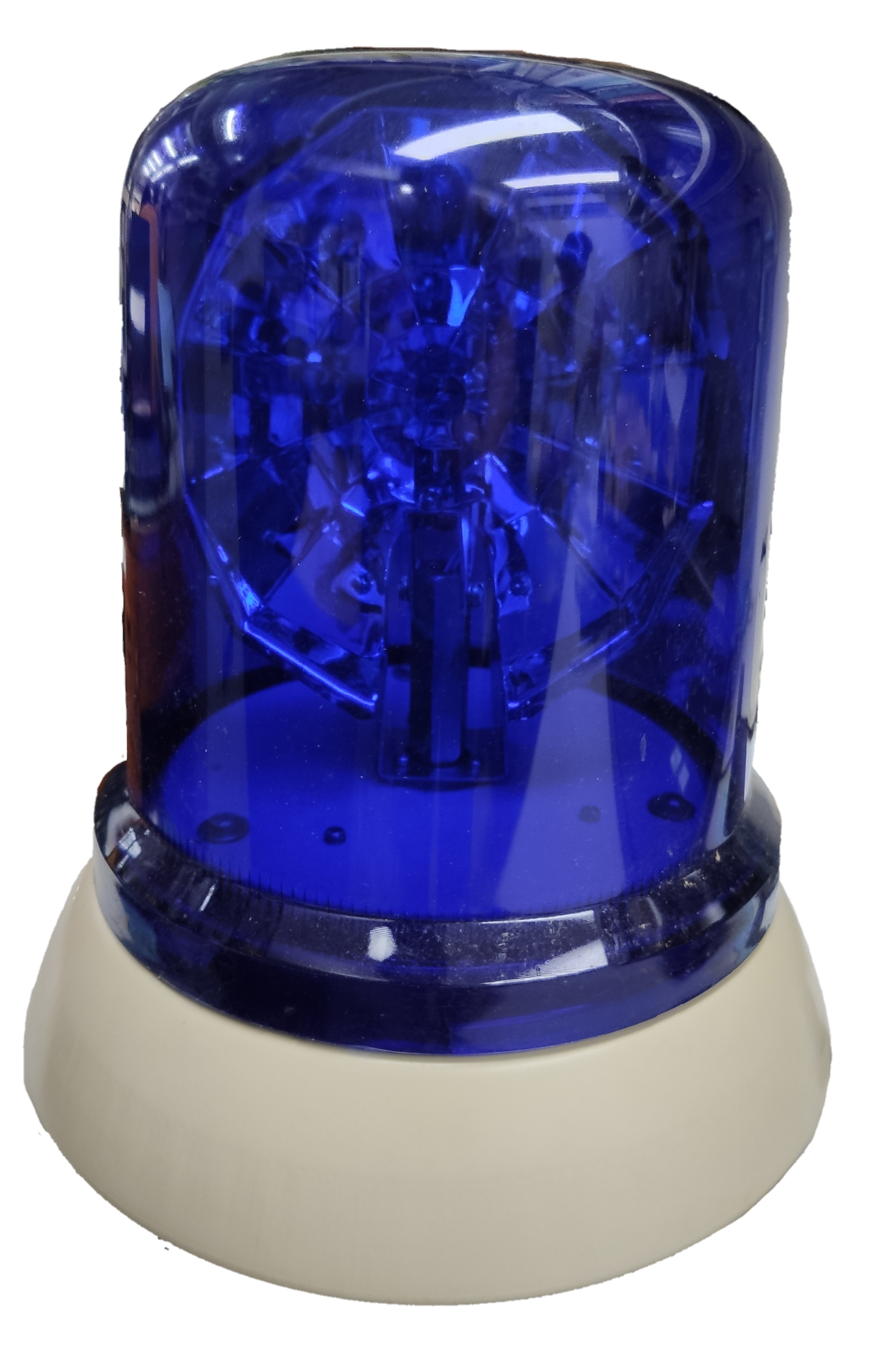 Blue emergency strobe light 220V industrial 55W with clear lens for alerting in various environments