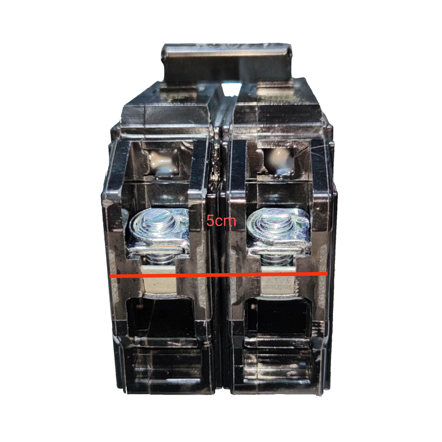 Royu 15A Circuit Breaker 2 Pole Single Phase 220V Bolt On with Mechanical Lugs RCBB15-60
