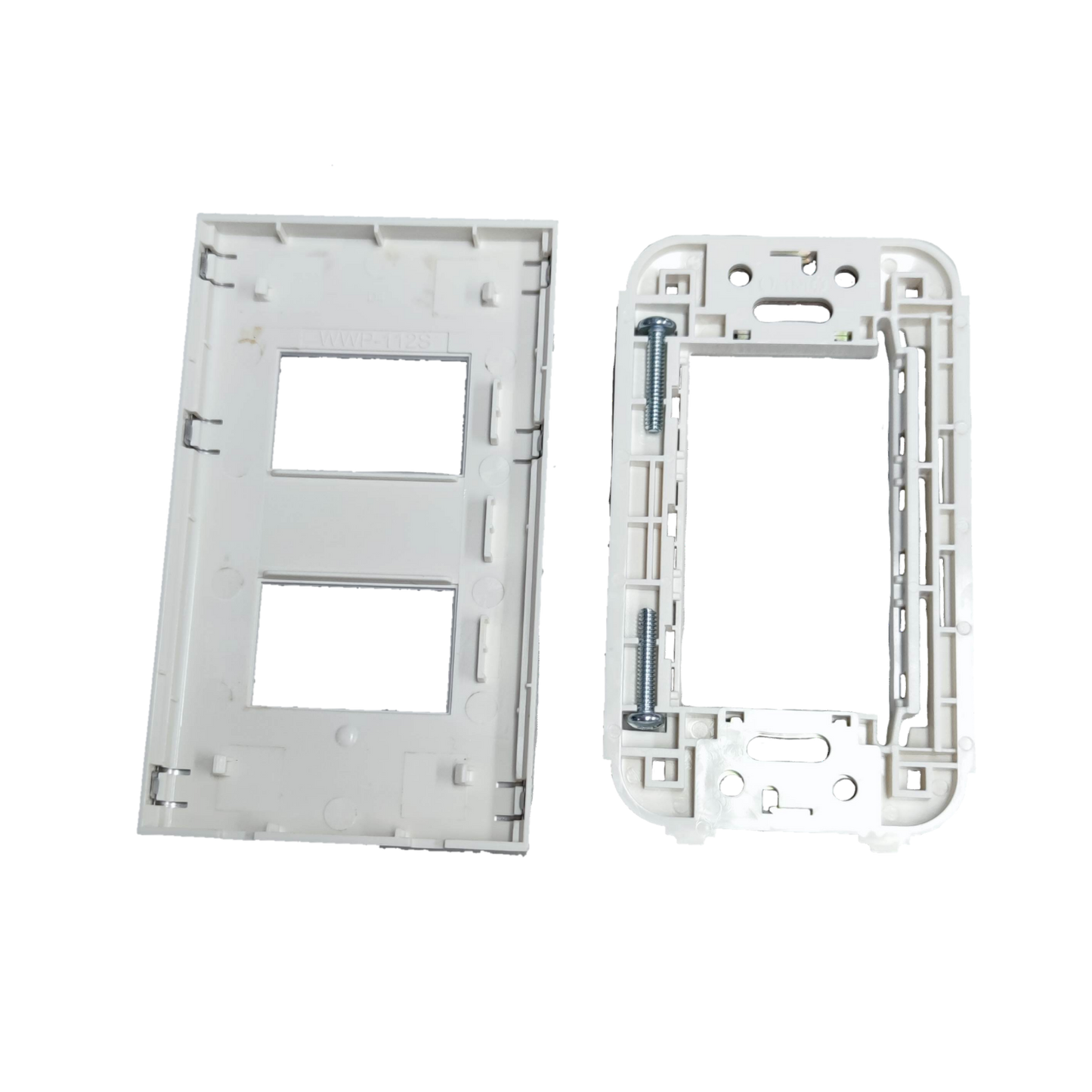 Omni 2 Gang Plate Chrome Cover Device WWP-112S