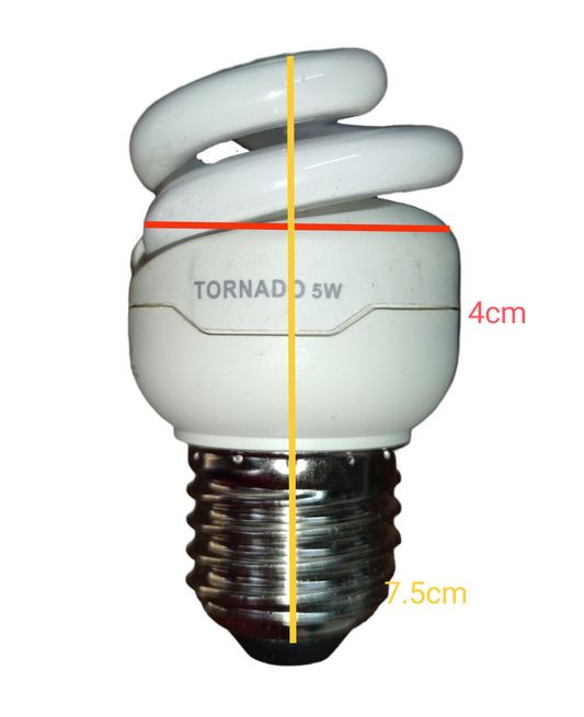 Philips 5W CFL E27 220V Spiral Tornado Daylight