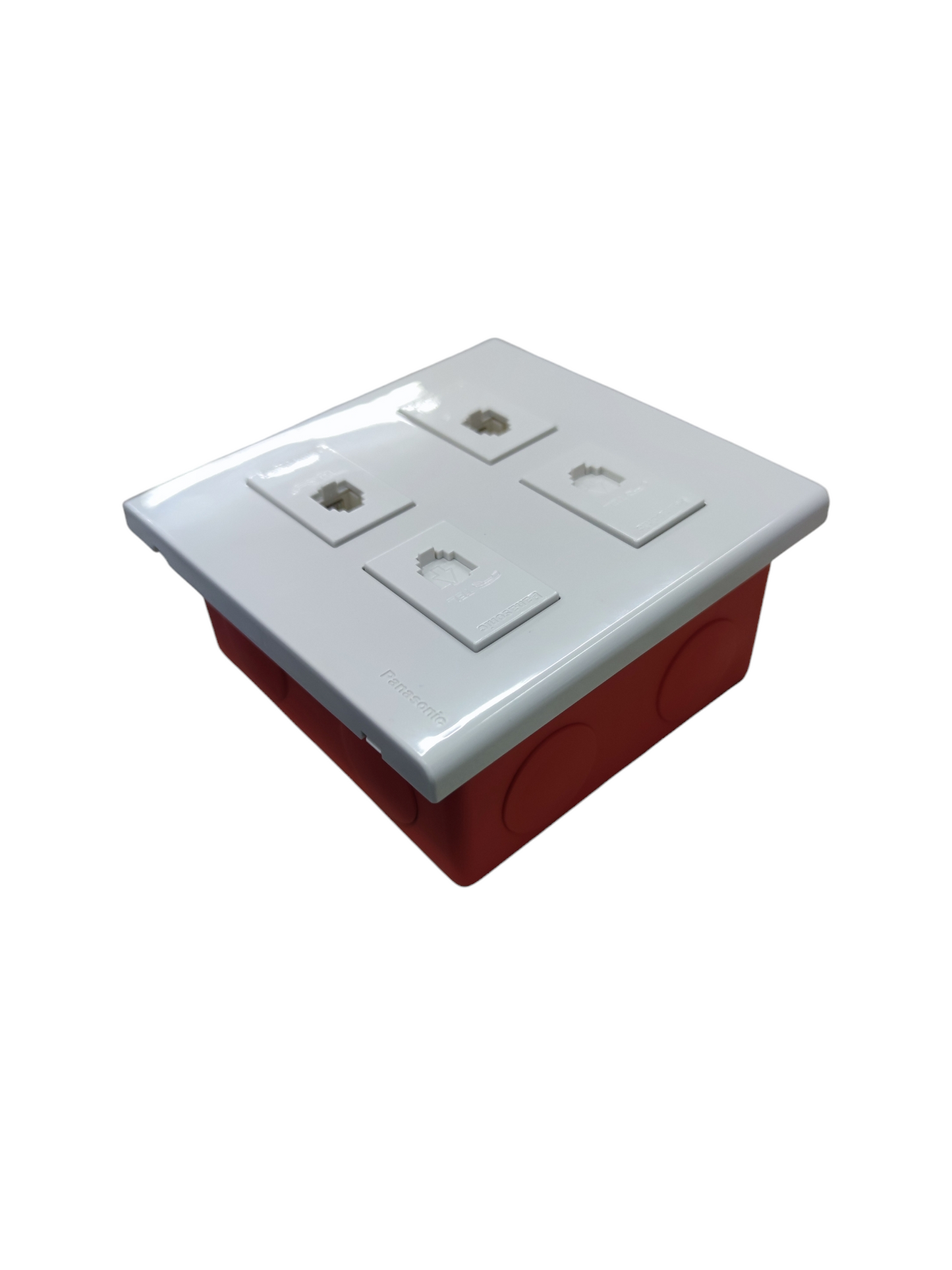 Panasonic 4 Gang Telephone Outlet Wide Series with Utility Box WEG6804+(4XWEG2164)+Utility Box