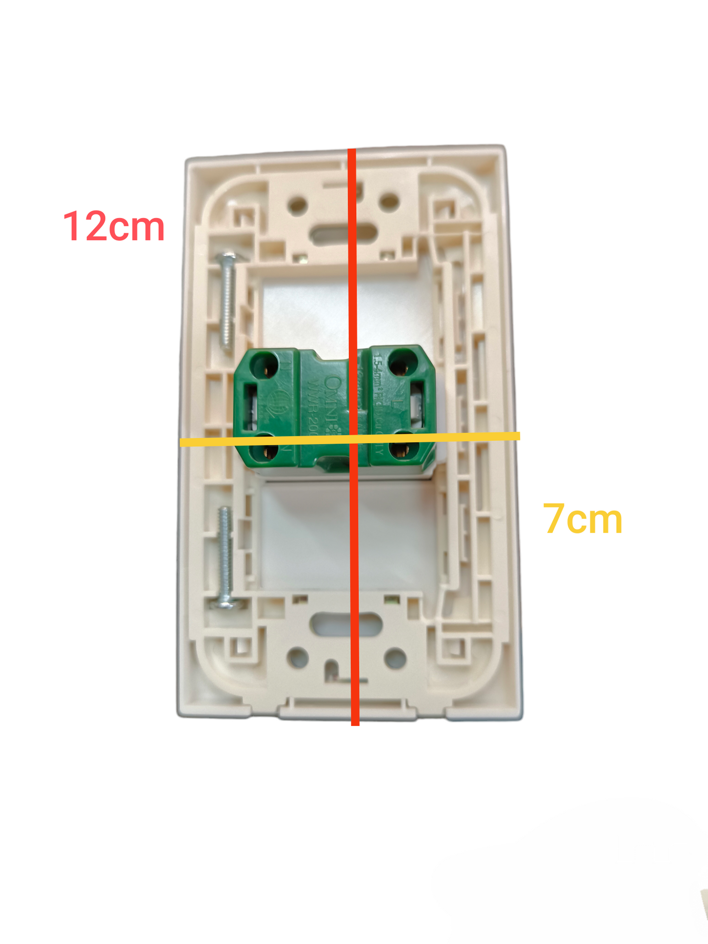Omni 1 Gang Universal Outlet 15A 250V with Plate Cover WWP-110+WWU-200