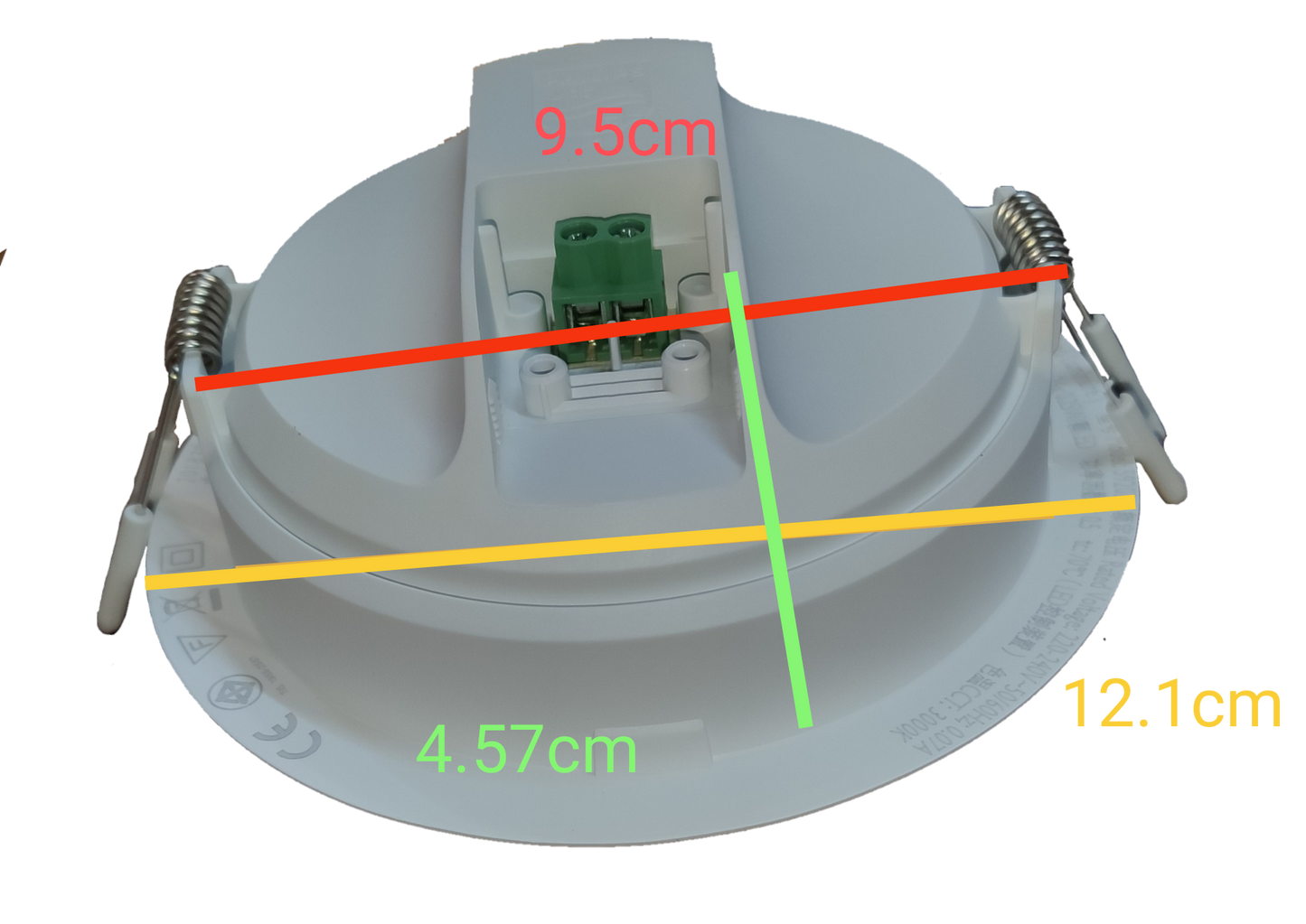 Philips LED Downlight 7W 220V Warm White (4.7") Philips Downlight 59202 Meson