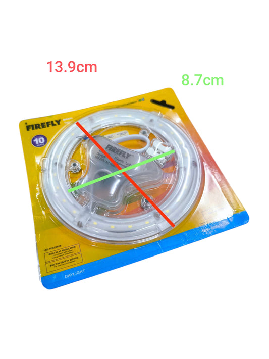 Firefly 12W LED ceiling lamp circular daylight LED tube light with wiring and hardware in packaging