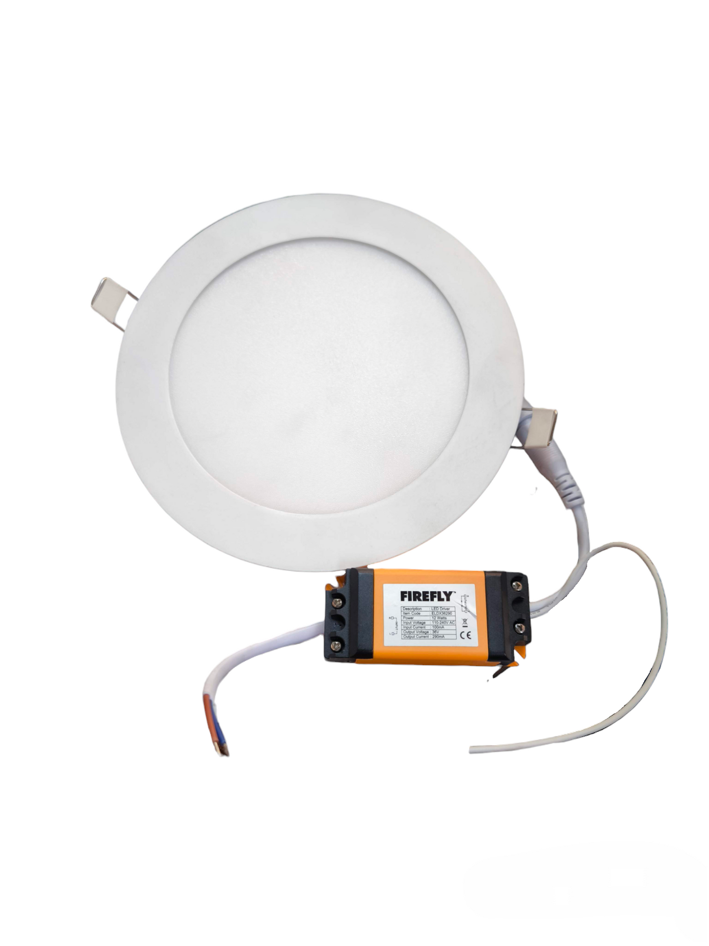 Firefly 12W LED Downlight 220V Daylight round recessed ceiling light with driver