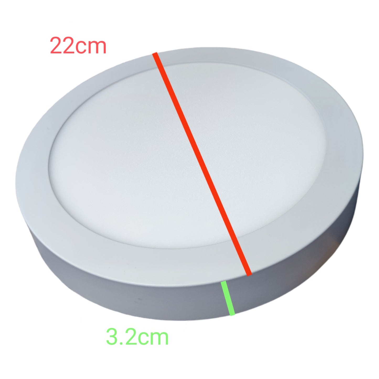 Firefly 18W LED Downlight Surface Type 220V Warm White 3000K EDL213618WW