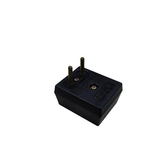 Panasonic Flat Pin Outlet to Round Pin Outlet 10A black electrical adapter for power connection