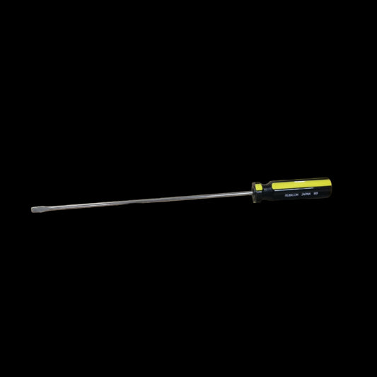 Rubicon Flat Screw Driver 901 150mm with black and yellow handle for precision hand tool use