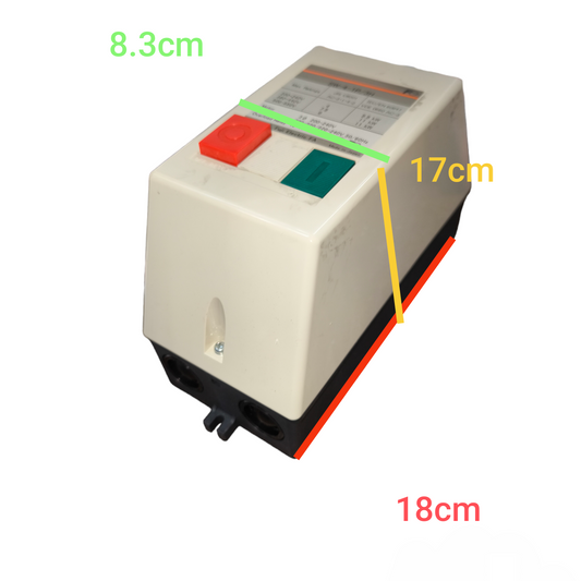 Fuji Magnetic Starter 3 Phase 220V electrical circuitry part with red and green control buttons