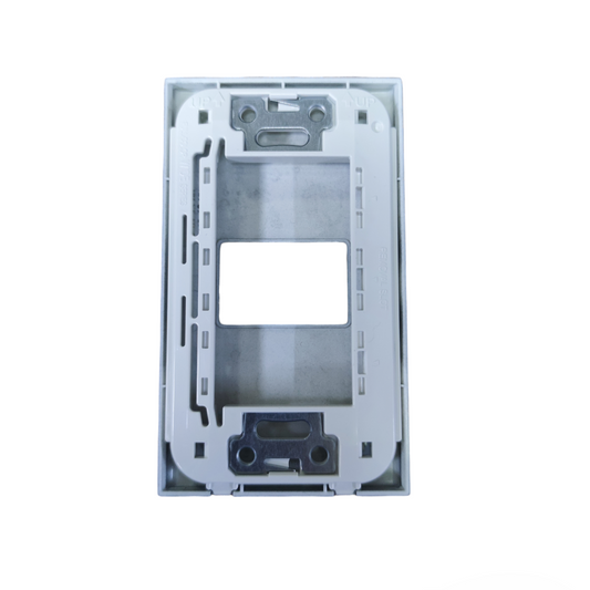 Panasonic 1 gang plate cover metallic gray for single switch installation with secure mounting features