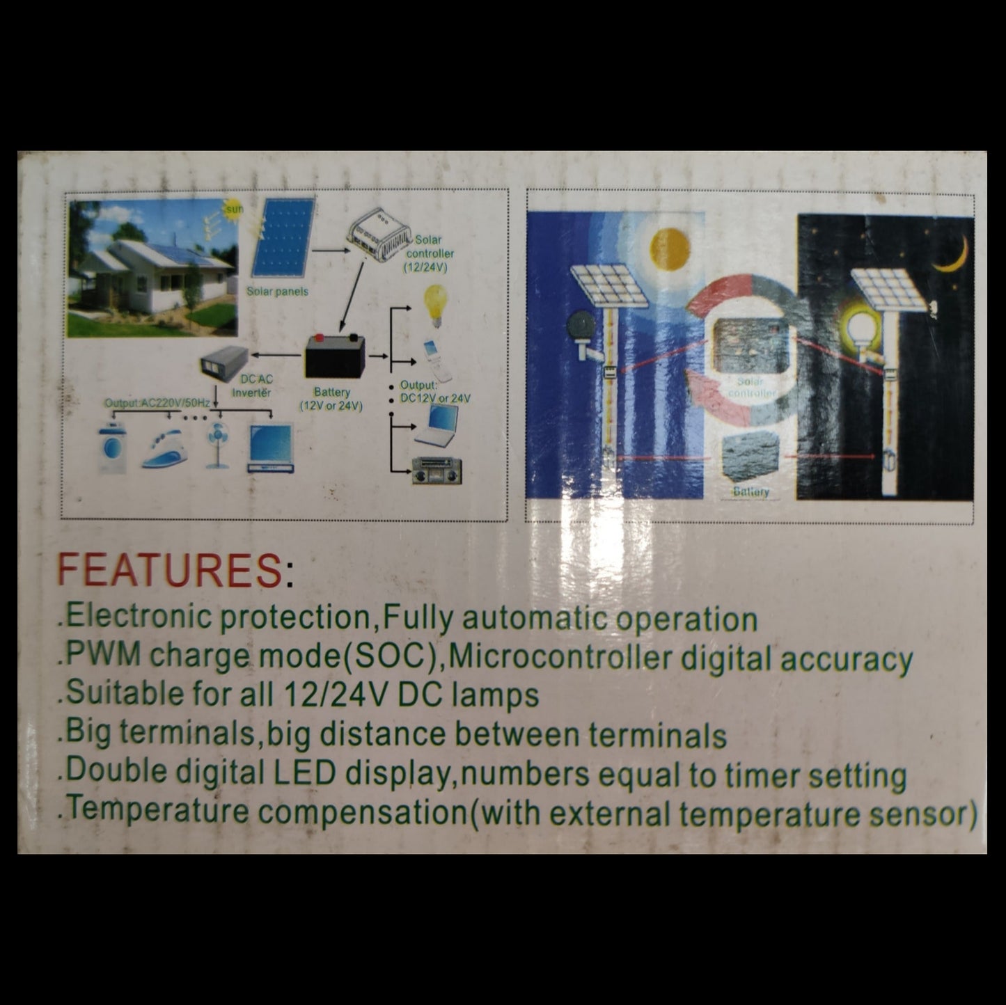 ZwitseRise 30A Solar Controller with electronic protection and PWM charge mode features