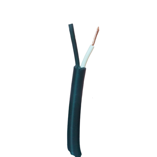 Boston Power Cable Perma Cord with black and white insulated wires and exposed copper conductor