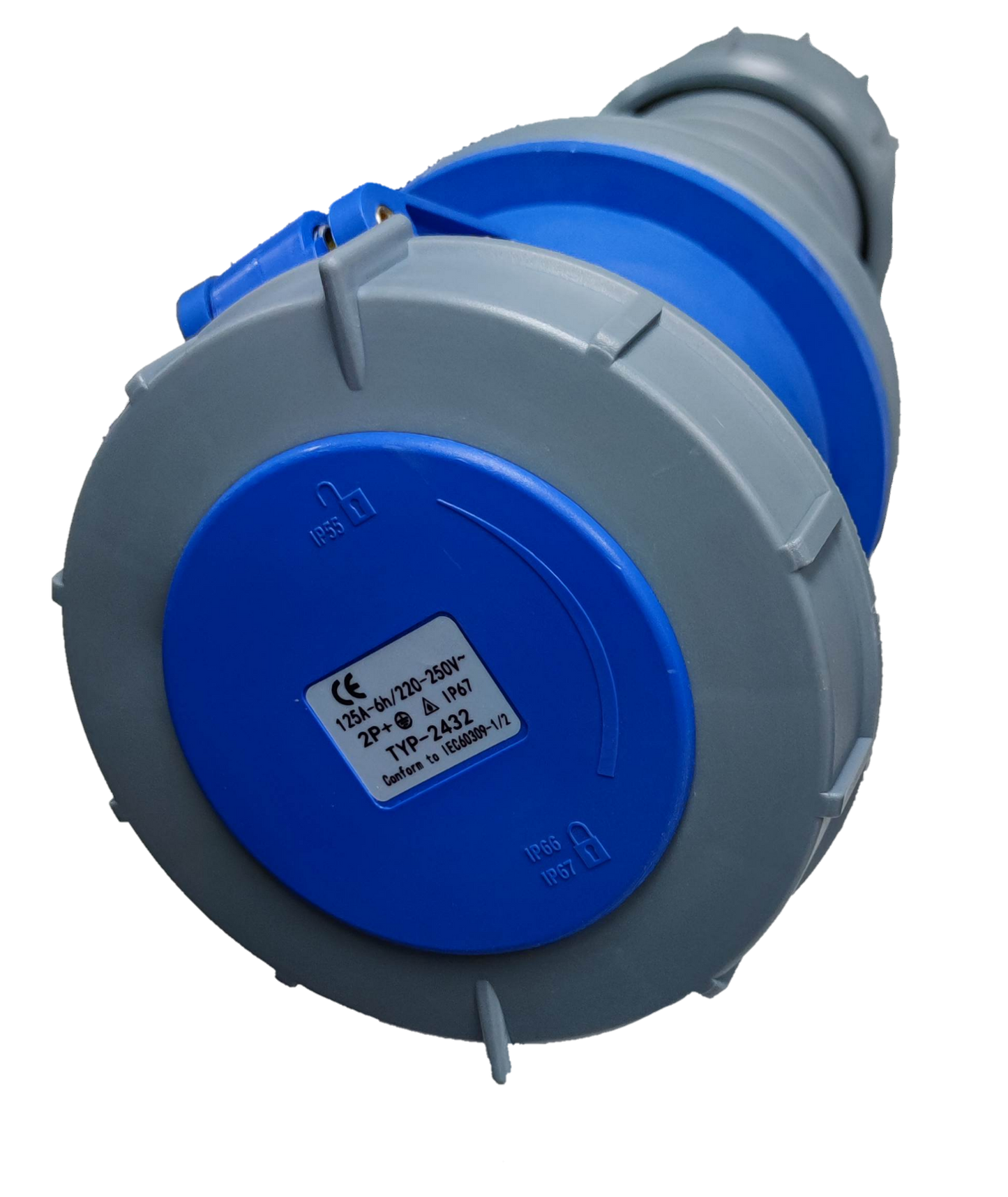 Grippes 3-pin heavy duty plug 250V with a durable design for reliable electrical connections