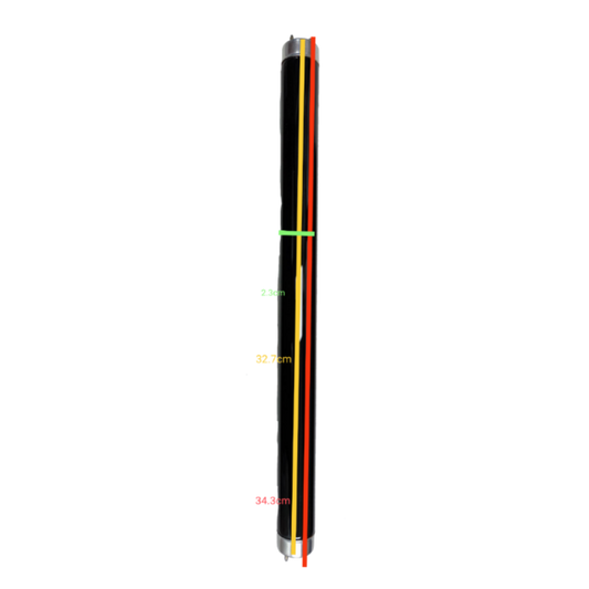 Haichao 10W T8 black light fluorescent tube with detailed measurements for easy installation