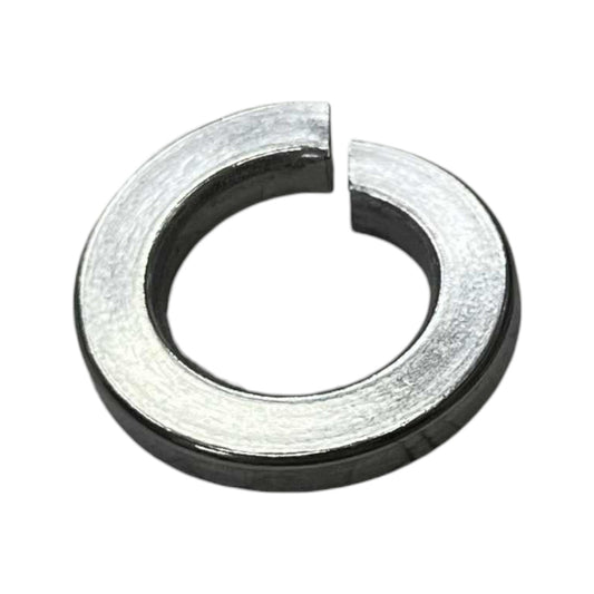 Close-up of an industrial electrical stainless washer with a sleek metallic finish for durable applications