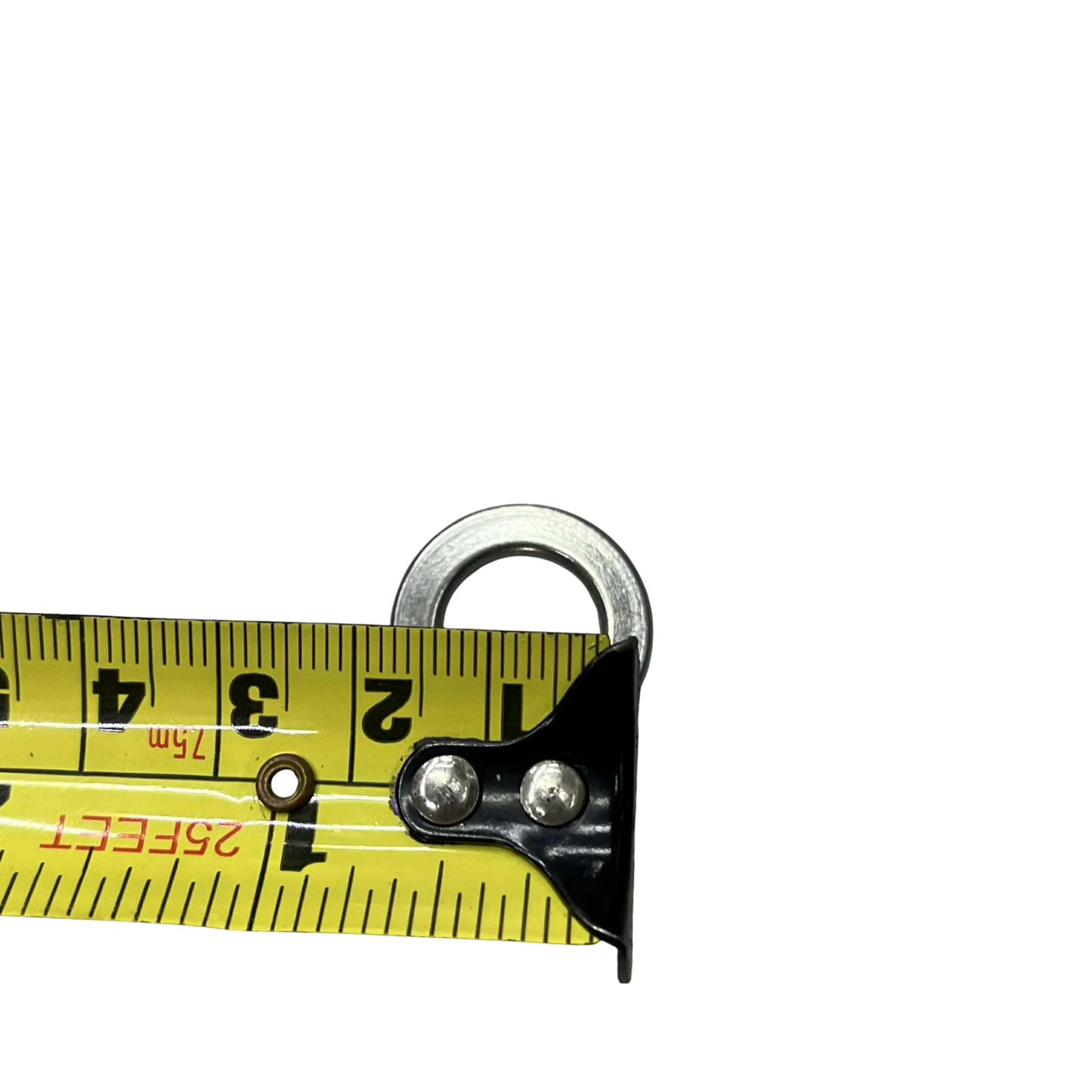 Industrial electrical stainless washer displayed with a measuring tape for size reference