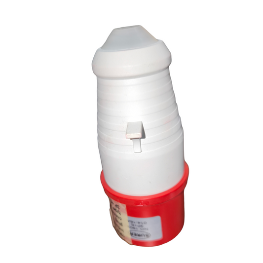 Surer 220V AC Industrial Plug with red and white casing for electrical circuitry and parts