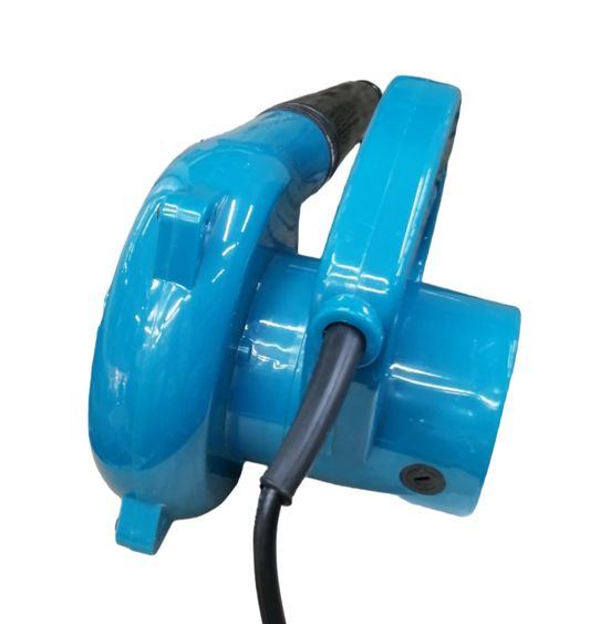 JC Kawasaki power tool blower in blue with 500watts 220volts 16000rpm specification and ergonomic handle