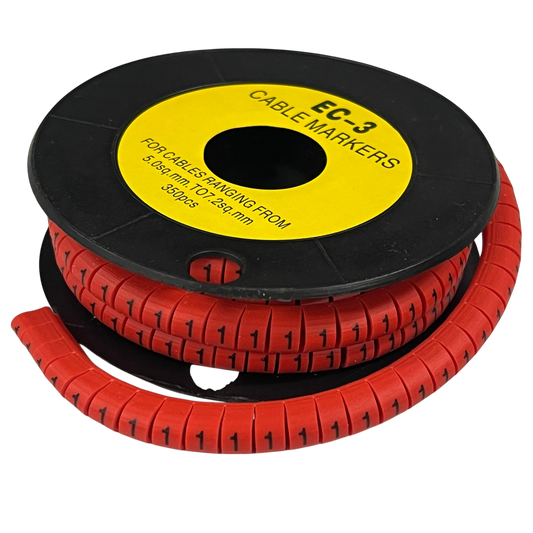 Grippes Cable Marker Red - 1 - 350pcs for organizing and identifying cables efficiently