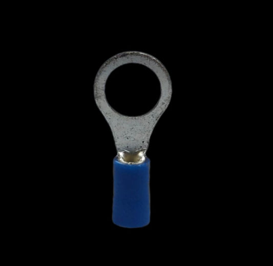 Local terminal lugs for panel boards made from durable metal with a blue insulated sleeve