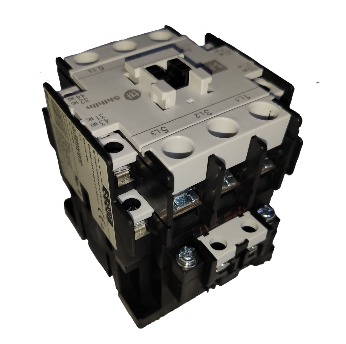 Electx Electrical Supply Magnetic Contactor 30A 220V with durable white and black casing for electrical circuits