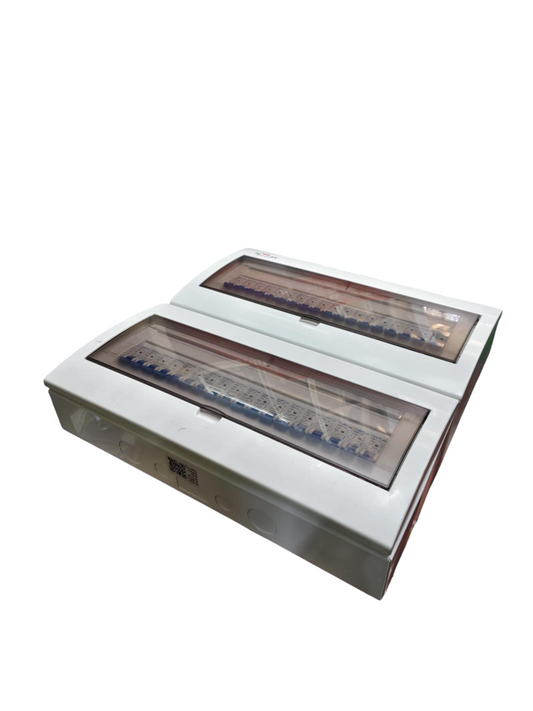 Chint ZY electrical panel with 125A 1 Pole DZ158 Main Miniature circuit breakers inside clear protective covers