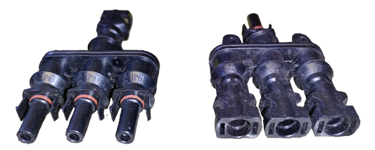 ZwitseRise MC4 connector 3x3 waterproof for secure electrical connections in outdoor applications
