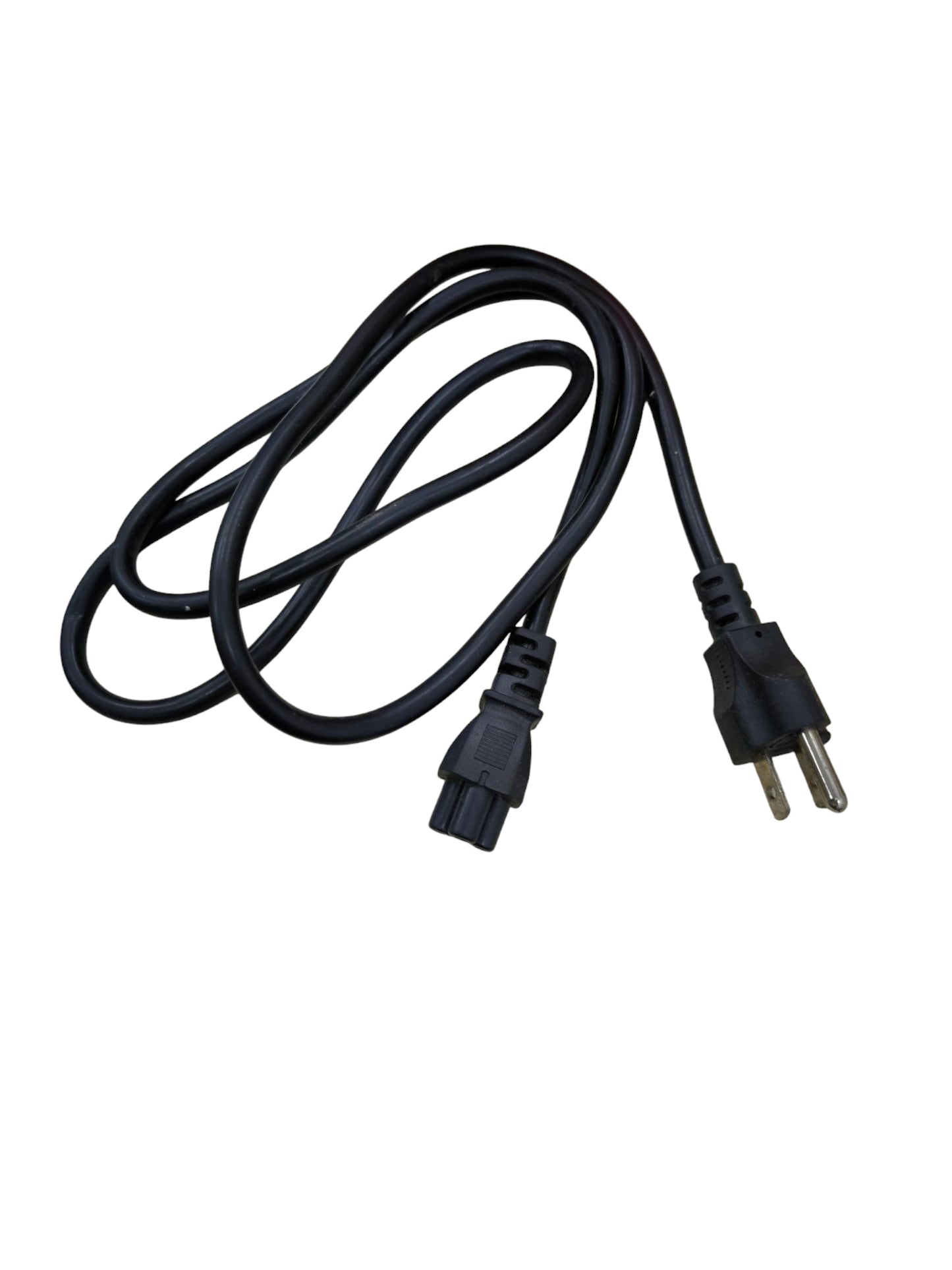 Black Mickey Mouse AC power cord with standard plug and connector for power adapters and chargers