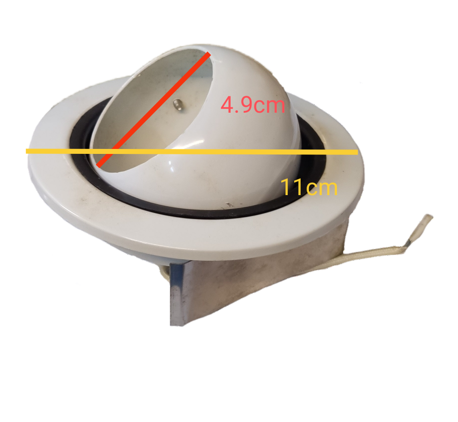 MR16 G23 pinlight housing 5A 220V 4 Inches with a sleek round design for modern lighting installations