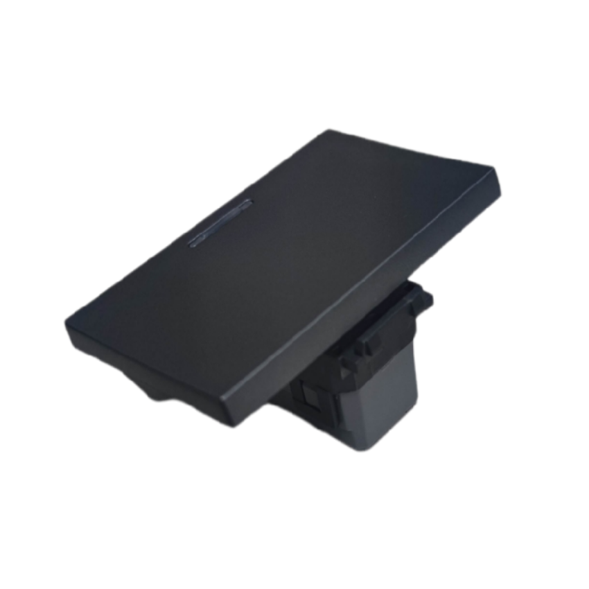 Omni 1 way light switch 16A 3 Device in sleek black design for reliable lighting control