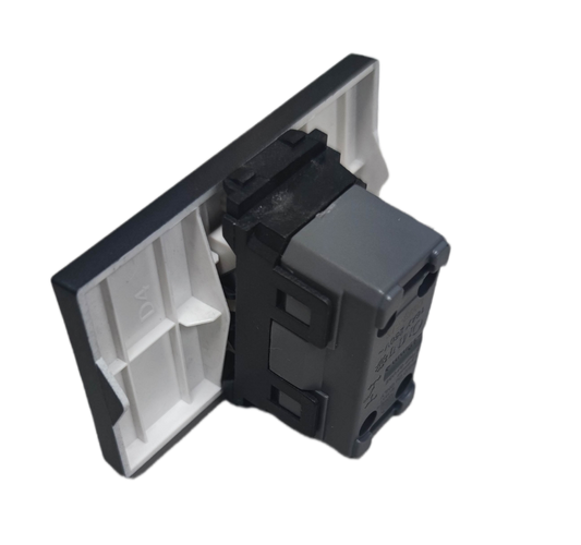 Omni 1 way switch 3 device graphite with sleek design for efficient home electrical control