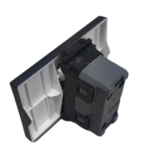 Omni 1 way switch 3 device graphite with sleek design for efficient home electrical control
