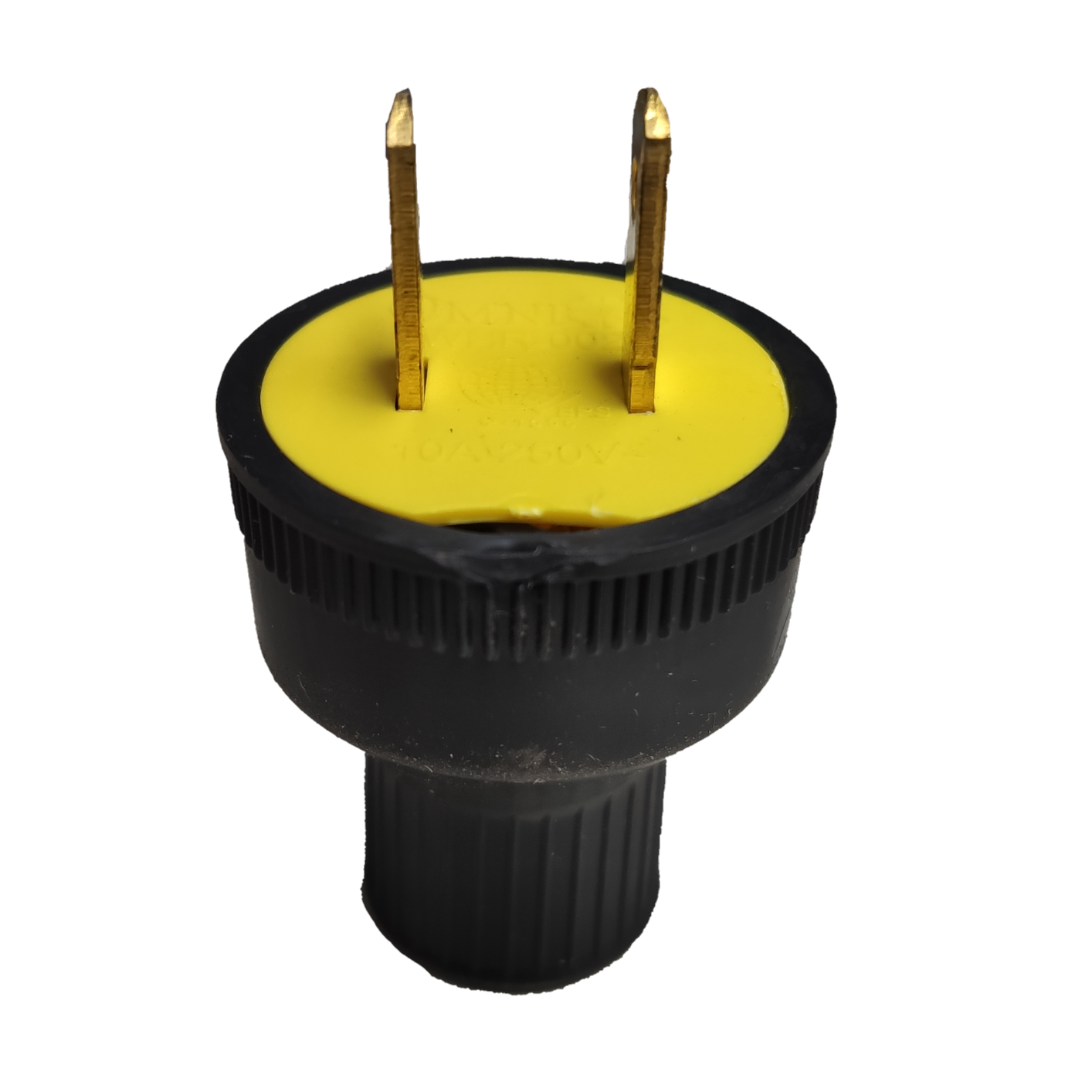 Omni 10A rubber plug flat pin designed for durable and safe electrical connections
