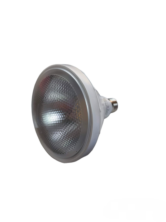 Omni 15W LED PAR 38 Lamp 220V E27 - CW with a reflective, textured surface for optimal lighting