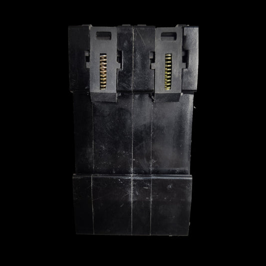 Omni 30A Circuit Breaker Bolt-on Type electrical component with black casing and brass contacts