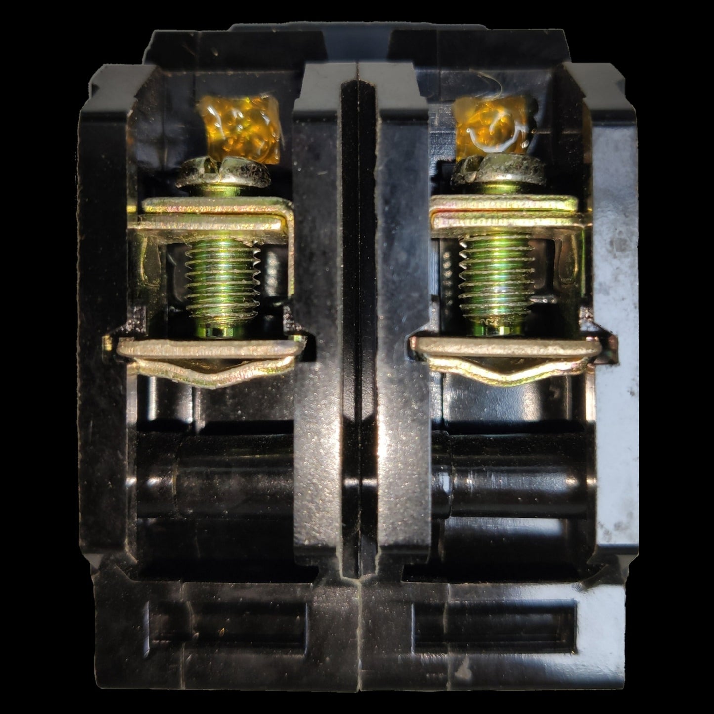 Omni 60A 2 pole circuit breaker Plug in with durable metal connectors and springs for reliable performance