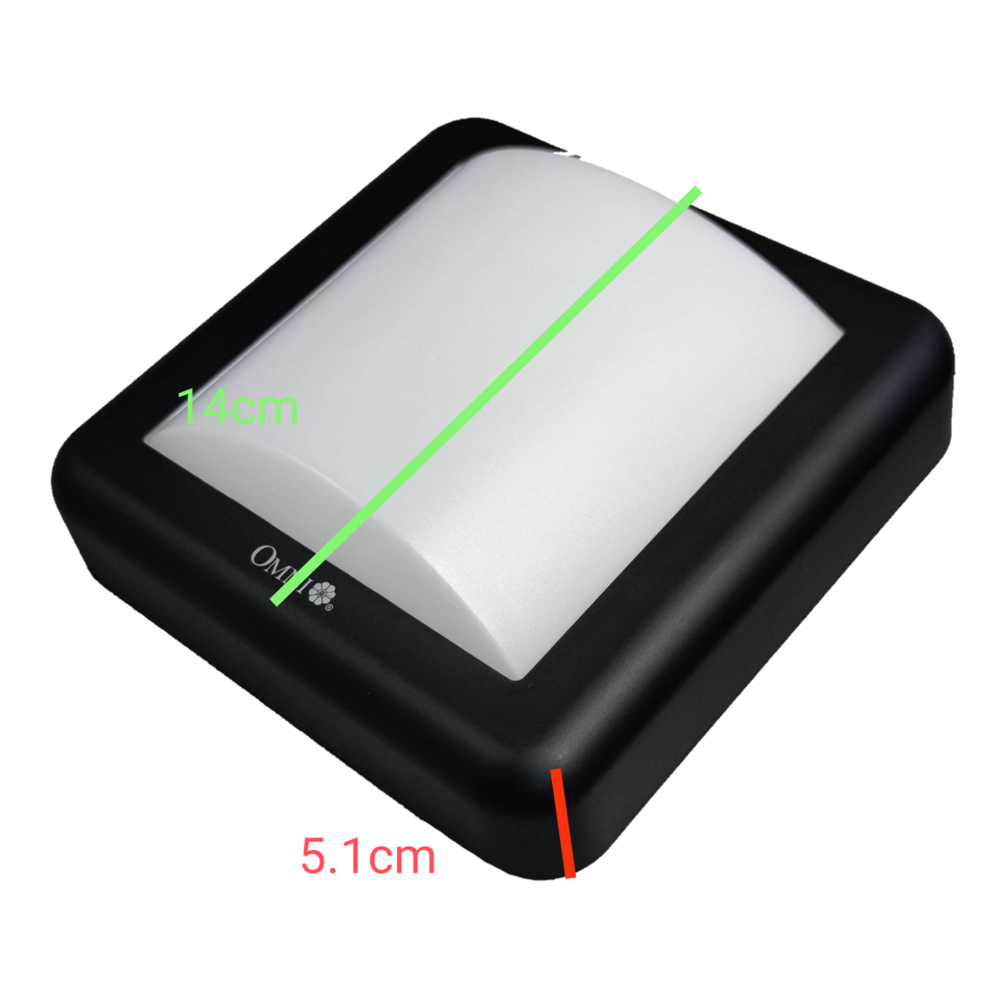 Omni IP65 outdoor LED wall lamp 2700K with a sleek black design ideal for exterior lighting
